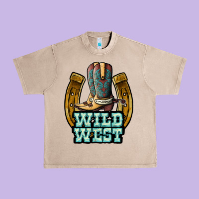 Wild West Urban Heavy Tee Designed By Jahusdesignshop
