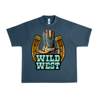 Midnight Navy wild west Urban Heavy Tee - JahusDesignShop