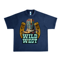Navy wild west Urban Heavy Tee - JahusDesignShop
