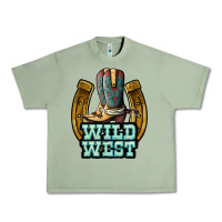 Oil Green wild west Urban Heavy Tee - JahusDesignShop