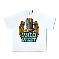 White wild west Urban Heavy Tee - JahusDesignShop