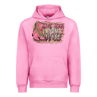 Fuchsia Pink give boot to the cancer Urban Hoodie - CowGirlArtShop