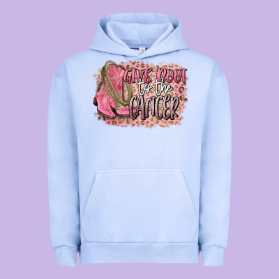 Give Boot To The Cancer Urban Hoodie Designed By Cowgirlartshop