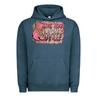 Pigment Midnight Navy give boot to the cancer Urban Hoodie - CowGirlArtShop