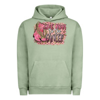 Pigment Oil Green give boot to the cancer Urban Hoodie - CowGirlArtShop