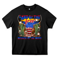 Black land of the free because of the brave Heavy Core Tee - texasbilliewilder