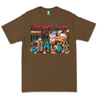 Cacao i'm just here for the snacks Premium Tee - Zillion Design Studio