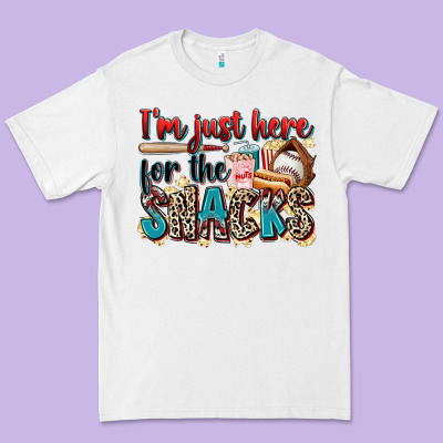 I'm Just Here For The Snacks Premium Tee Designed By Zillion Design Studio