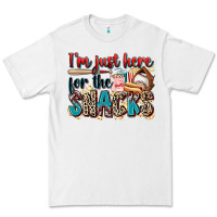 White i'm just here for the snacks Premium Tee - Zillion Design Studio