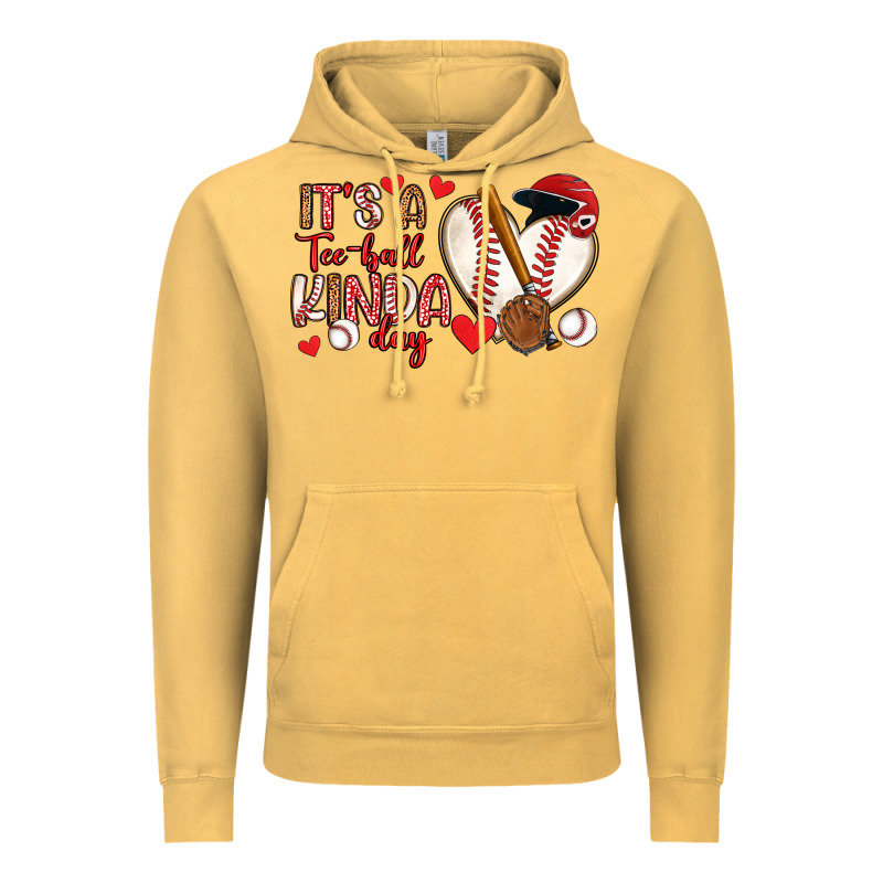 It S A Tee Ball Kinda Day Baseball Vintage Hoodie by Artiststas | Teevron