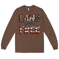 Chestnut Land of the free America western pattern Long Sleeve Tee - Jasminsmagicworld