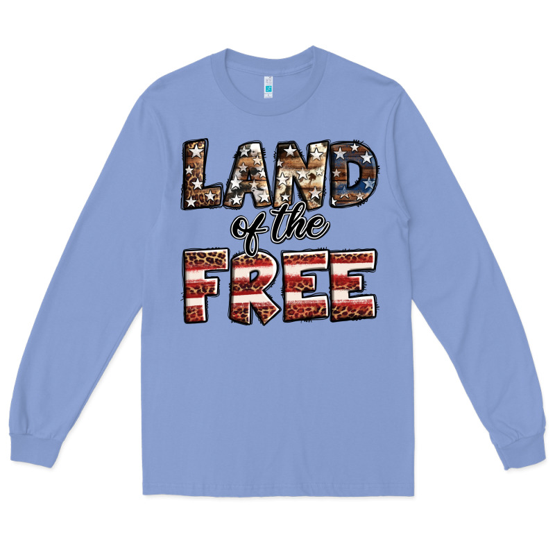 Land Of The Free America Western Pattern Long Sleeve Tee by Jasminsmagicworld | Teevron