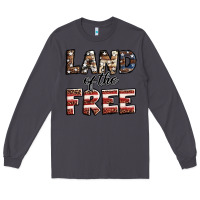 Smoke Land of the free America western pattern Long Sleeve Tee - Jasminsmagicworld