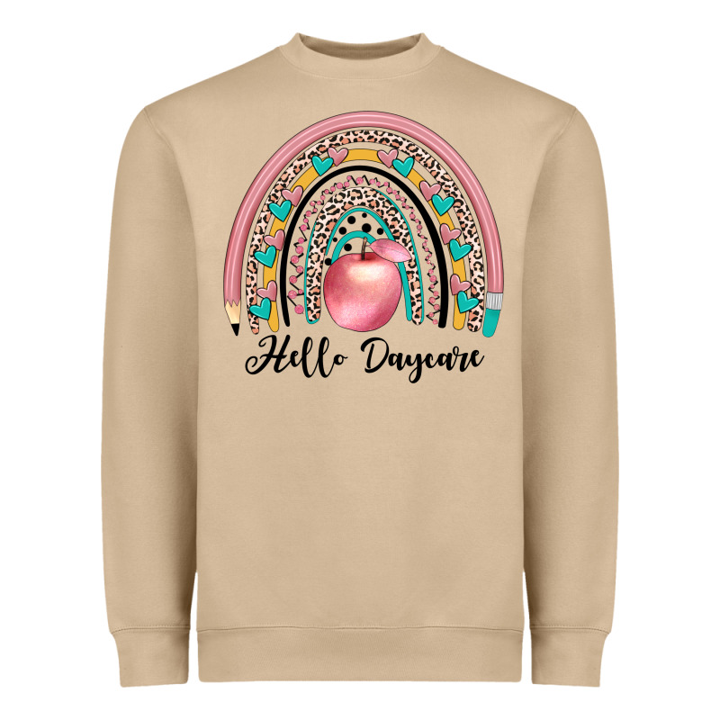 Hello Daycare Heavyweight Sweatshirt by JahusDesignShop | Teevron