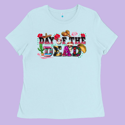 Ladies Tee day of the dead