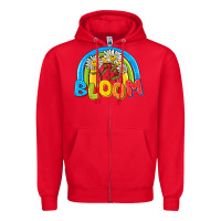 Red bloom Zipper Hoodie - NancyCooperArtShop