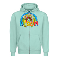 Seafoam bloom Zipper Hoodie - NancyCooperArtShop