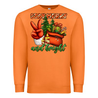 Carrot stay merry and bright peace hand Premium Sweatshirt - Jasminsmagicworld