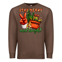 Chestnut stay merry and bright peace hand Premium Sweatshirt - Jasminsmagicworld
