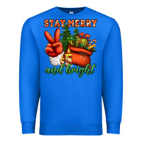True Royal stay merry and bright peace hand Premium Sweatshirt - Jasminsmagicworld