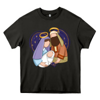 Asphalt holy night jesus birth Heavy Core Tee - Zillion Design Studio
