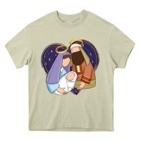 Mossy holy night jesus birth Heavy Core Tee - Zillion Design Studio
