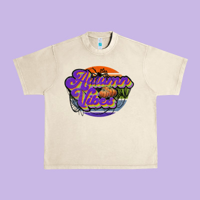 Autumn Vibes Urban Heavy Tee Designed By Jahusdesignshop