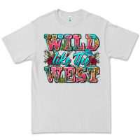 Dove Grey wild like the west Premium Tee - Zillion Design Studio