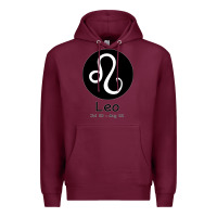 Burgundy Leo Horoscope Premium Hoodie - Bettercallsaul