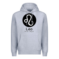 Heather Grey Leo Horoscope Premium Hoodie - Bettercallsaul