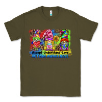 Army Green accept understand love autism awareness western background Classic Tee - BarkalooDesign