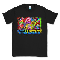 Black accept understand love autism awareness western background Classic Tee - BarkalooDesign