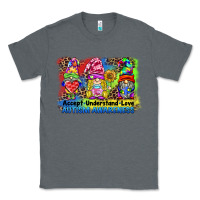 Charcoal Heather accept understand love autism awareness western background Classic Tee - BarkalooDesign