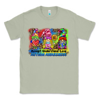 Matcha accept understand love autism awareness western background Classic Tee - BarkalooDesign
