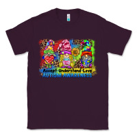 Plum accept understand love autism awareness western background Classic Tee - BarkalooDesign