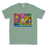 Sage accept understand love autism awareness western background Classic Tee - BarkalooDesign