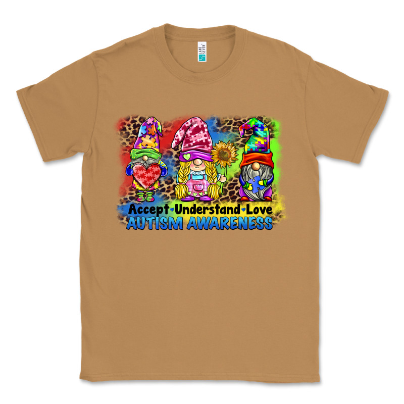 Accept Understand Love Autism Awareness Western Background Classic Tee by BarkalooDesign | Teevron