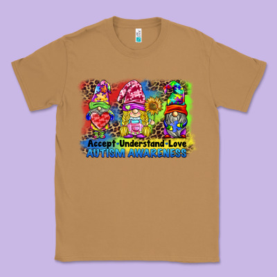 Accept Understand Love Autism Awareness Western Background Classic Tee Designed By Barkaloodesign