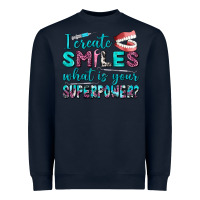 Navy i create smile what is your superpower Heavyweight Sweatshirt - AdoDesignShop