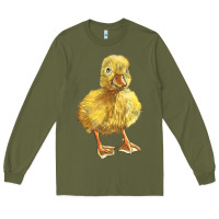 Army Green Baby Duck Long Sleeve Tee - LillyAllenDesigns