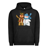 Pigment Black christmas reindeer snowman Urban Hoodie - CowGirlArtShop