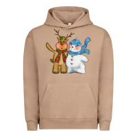 Pigment Burro christmas reindeer snowman Urban Hoodie - CowGirlArtShop