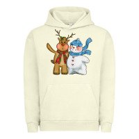 Pigment Pistachio christmas reindeer snowman Urban Hoodie - CowGirlArtShop
