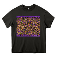 Asphalt mardi gras leopard Heavy Core Tee - RanaPortraitStore