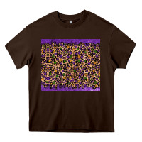 Chocolate Brown mardi gras leopard Heavy Core Tee - RanaPortraitStore