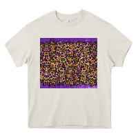 Cream mardi gras leopard Heavy Core Tee - RanaPortraitStore