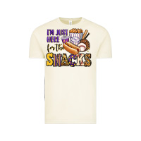 Vintage Arctic i'm just here for the snacks baseball purple and g Vintage Tee - Jasminsmagicworld