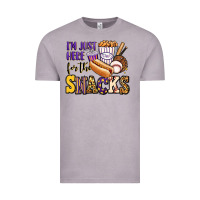 Vintage Zinc i'm just here for the snacks baseball purple and g Vintage Tee - Jasminsmagicworld