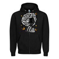 Black black woman quotes Zipper Hoodie - MaliasSmallBusiness