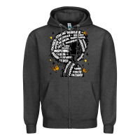 Charcoal Heather black woman quotes Zipper Hoodie - MaliasSmallBusiness